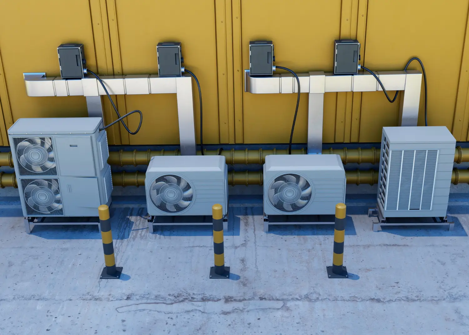 Vaillant heat pump outside